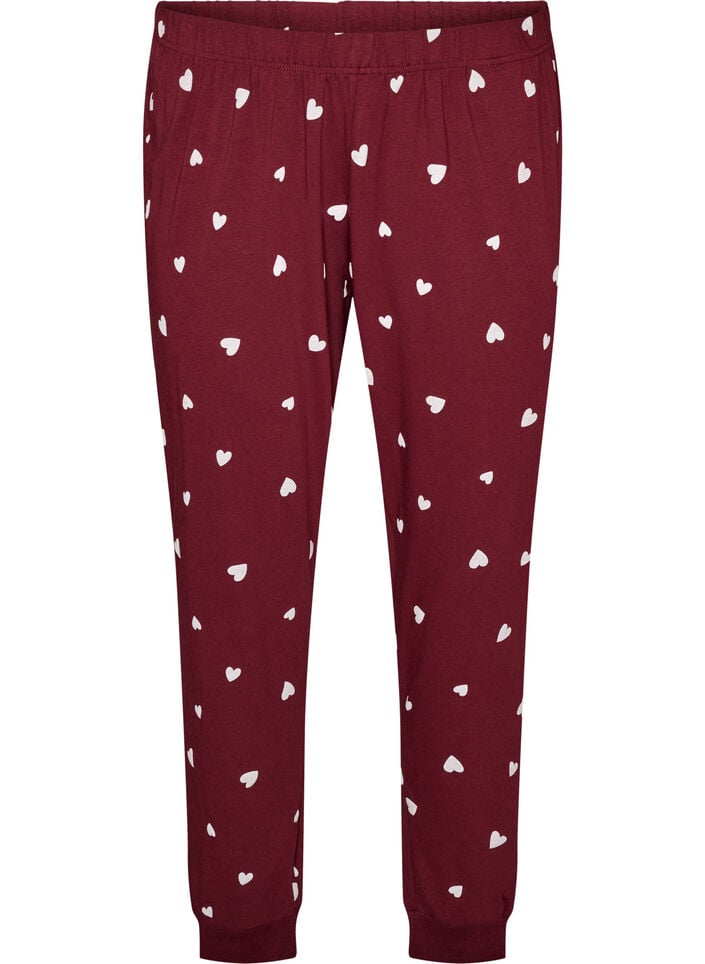 M&ouml;nstrade pyjamasbyxor, R&ouml;d, Packshot image number 0