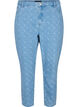 Mom fit Mille jeans med tryck, Light blue denim, Packshot image number 0