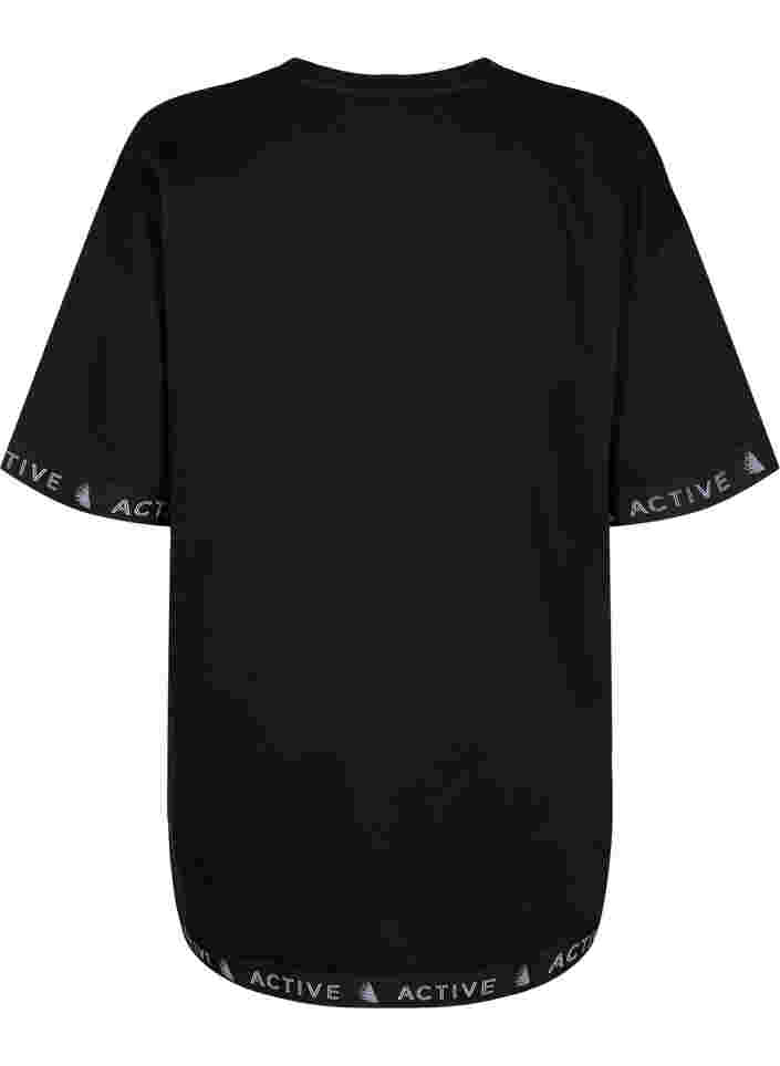 Lång sweatshirt med 1/2-ärmar, Black, Packshot image number 1