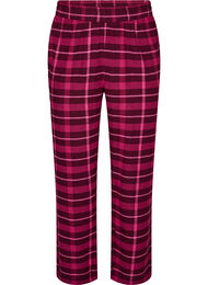 Rutiga pyjamasbyxor i bomull, R&ouml;d