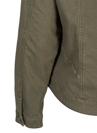 Kort färgad jeansjacka, Tarmac, Packshot image number 3