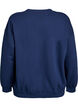 Sweatshirt med texttryck, Bl&aring;, Packshot image number 1