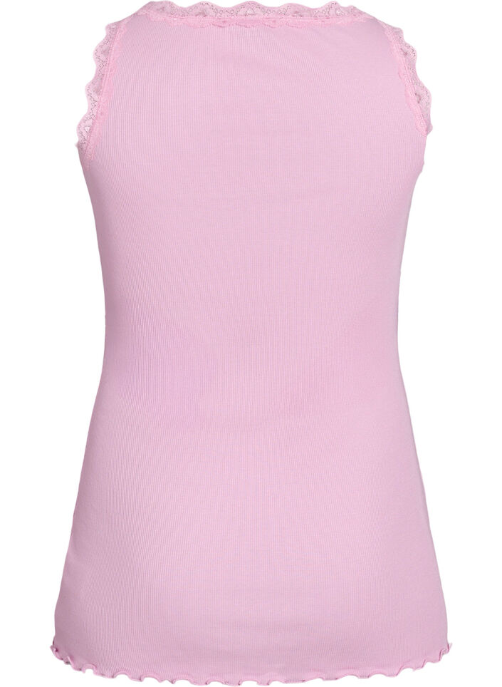 Topp med spetskant, Rosa, Packshot image number 1