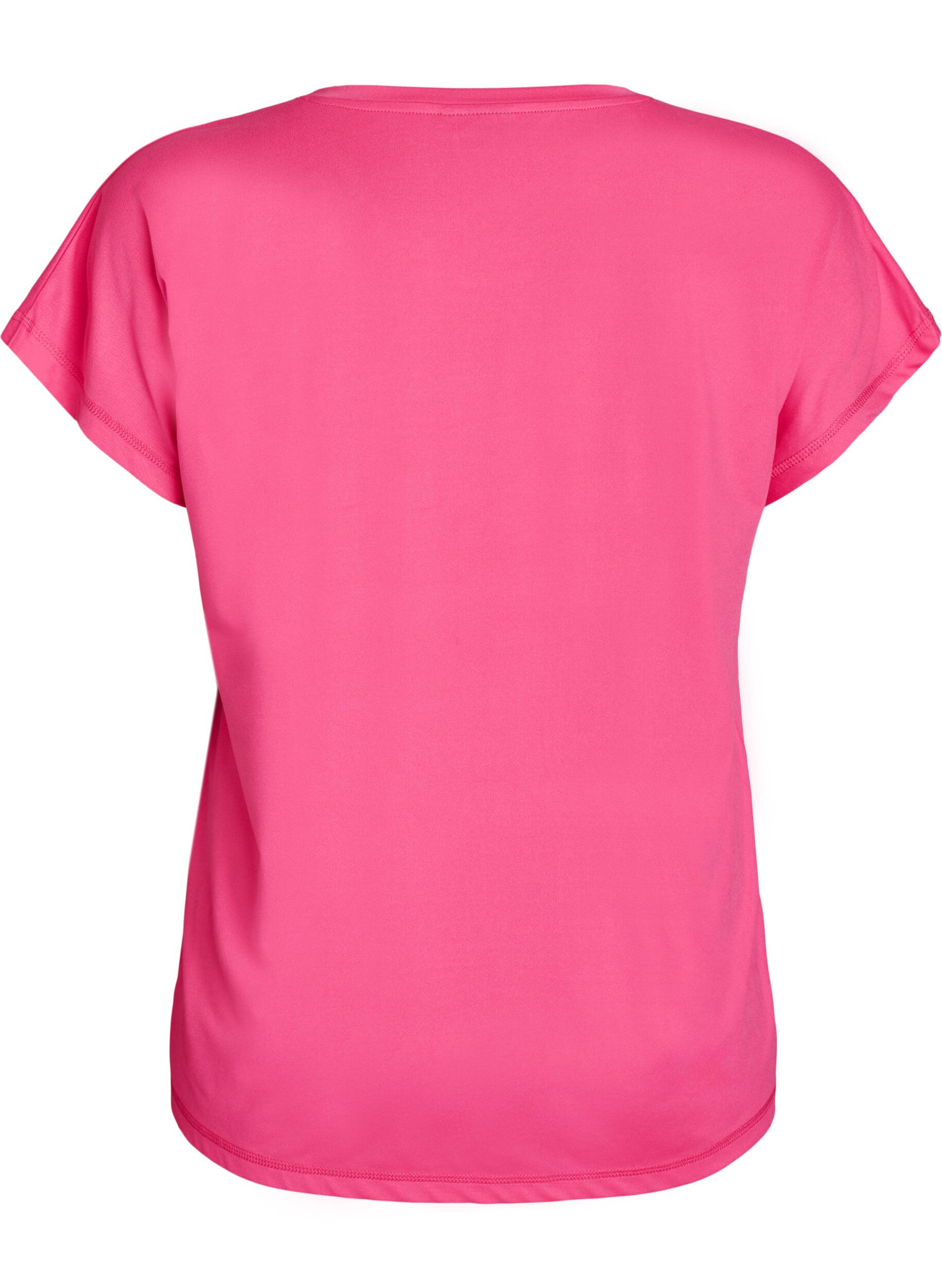 ZizziEnf&auml;rgad tr&auml;nings-T-shirt, Rosa, Packshot image number 1
