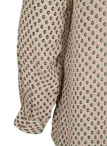 FLASH - Långärmad skjorta med tryck, Off White Dot , Packshot image number 3