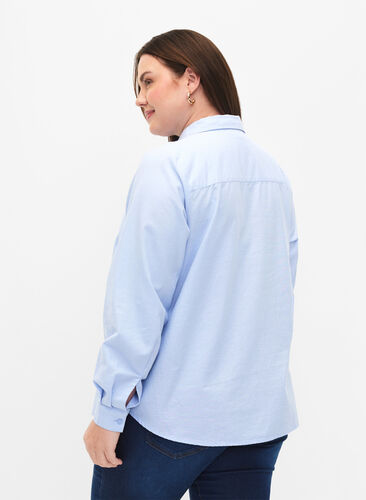 Långärmad bomullsskjorta, Serenity, Model image number 1