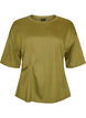 T-shirt med draperad detalj, Gr&ouml;n, Packshot image number 0