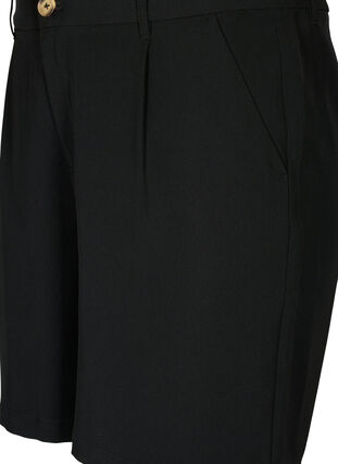 Bermuda -shorts med hög midja, Black, Packshot image number 2