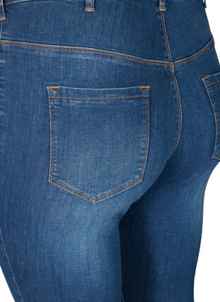 Superslim Amy jeans med hög midja, Blue denim, Packshot image number 3