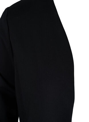 Enfärgad kort öppen blazer, Black, Packshot image number 2