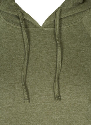 Sweatshirt med justerbar nederdel, Rifle Green Mel., Packshot image number 2