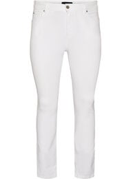 Amy jeans med h&ouml;g midja och supersmal passform, Vit