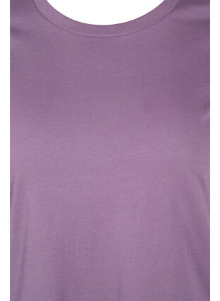 Bas t-shirt i bomull, Vintage Violet, Packshot image number 2