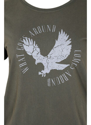 T-shirt i ekologisk bomull med smock, Ivy Acid Eagle AS S, Packshot image number 2