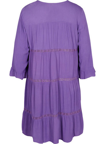 Viskos strandklänning, Royal Lilac, Packshot image number 1