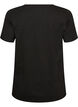 Jul-t-shirt i ekologisk bomull, Svart, Packshot image number 1