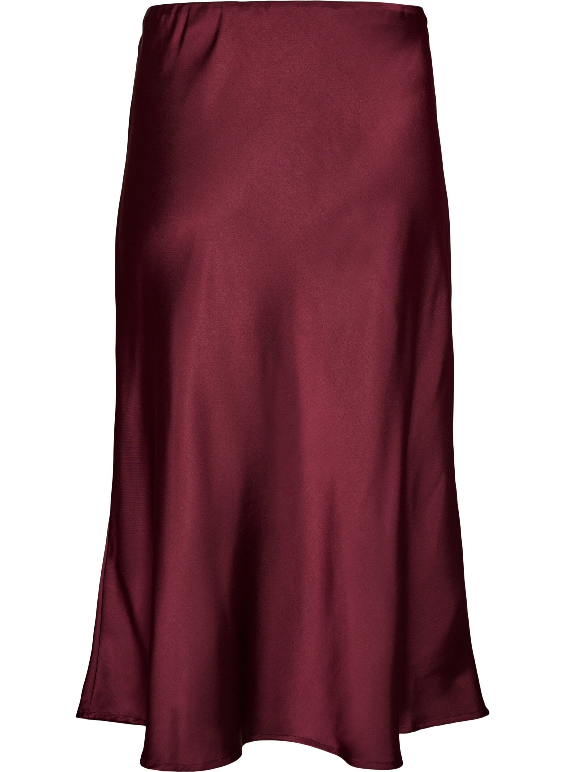 ZizziMidikjol i satin, R&ouml;d, Packshot image number 1