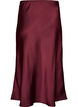 Midikjol i satin, R&ouml;d, Packshot image number 1