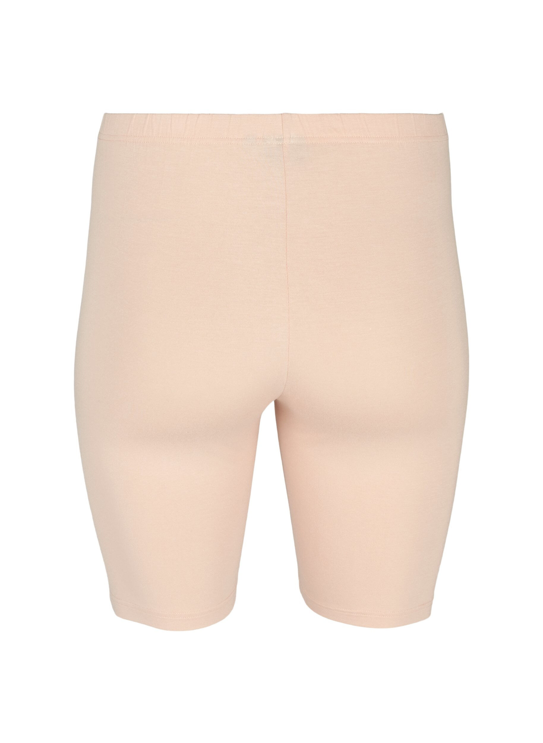 ZizziEnf&auml;rgad cykelbyxa, Beige, Packshot image number 1