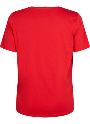 T-shirt från FLASH med tryck, High Risk Red, Packshot image number 1