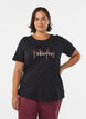 T-shirt med tryck, Svart, Model image number 0