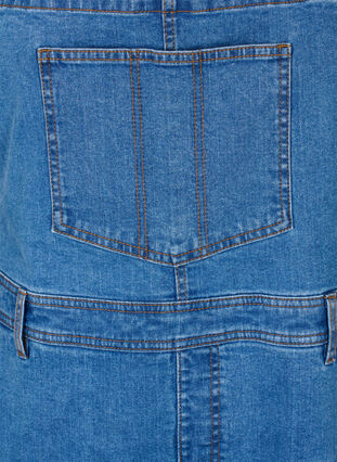 Denim overaller shorts, Light blue denim, Packshot image number 2
