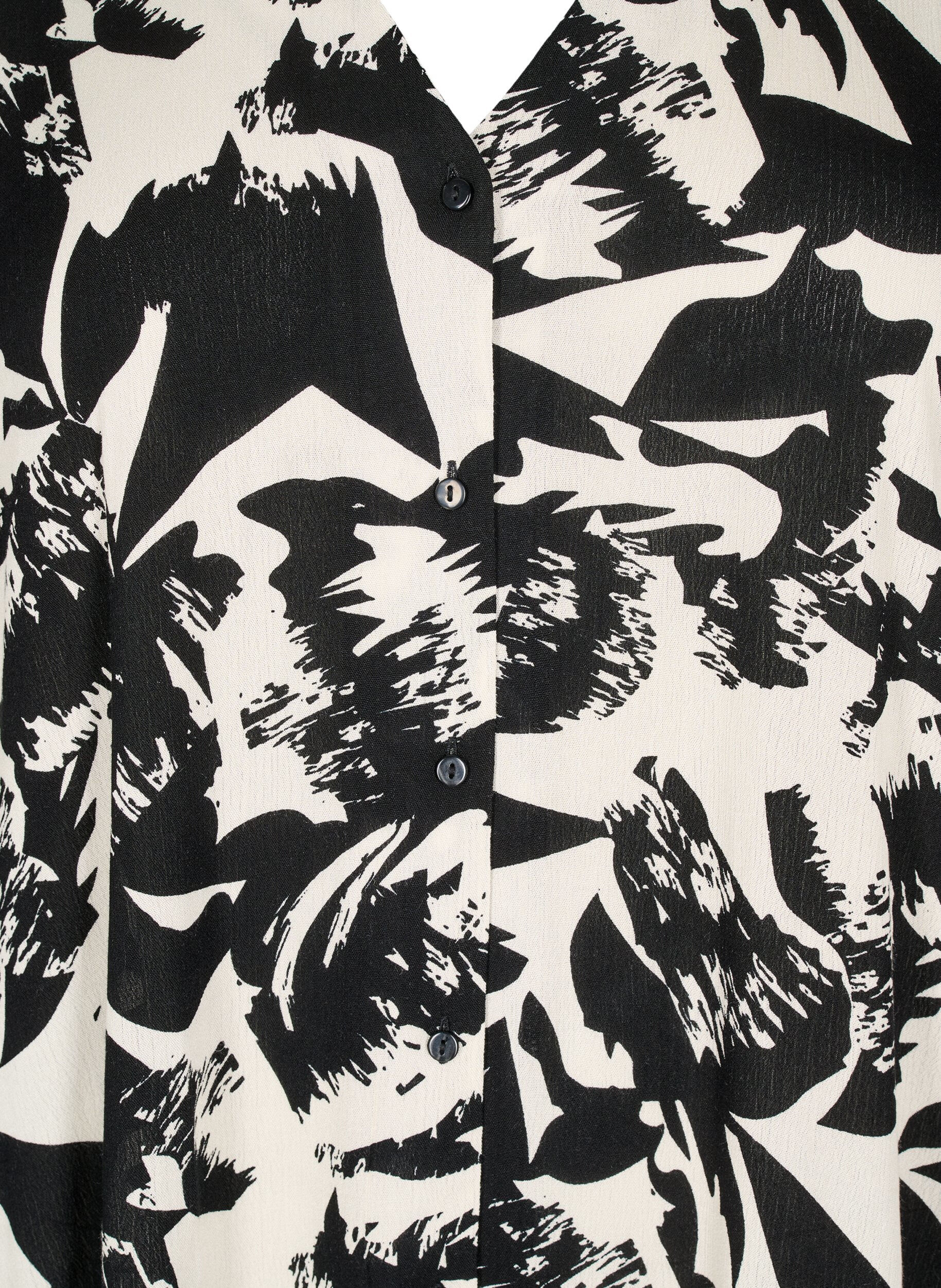 Zizzi Kaftan strandkl&auml;nning med knappar, Beige, Packshot image number 2