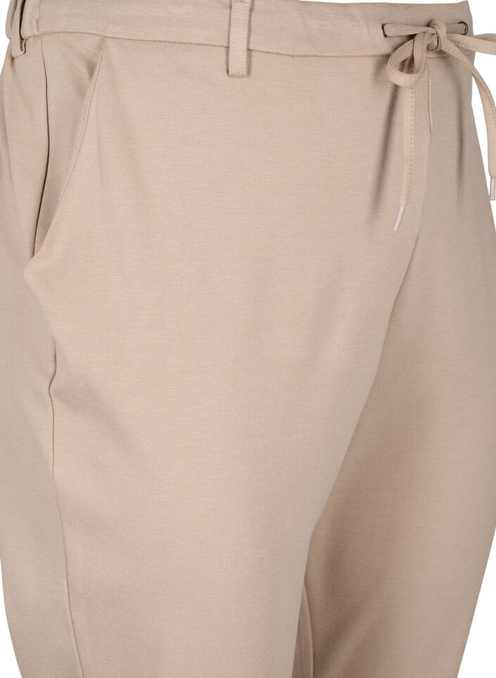 Croppade Maddison-byxor, Beige, Packshot image number 2
