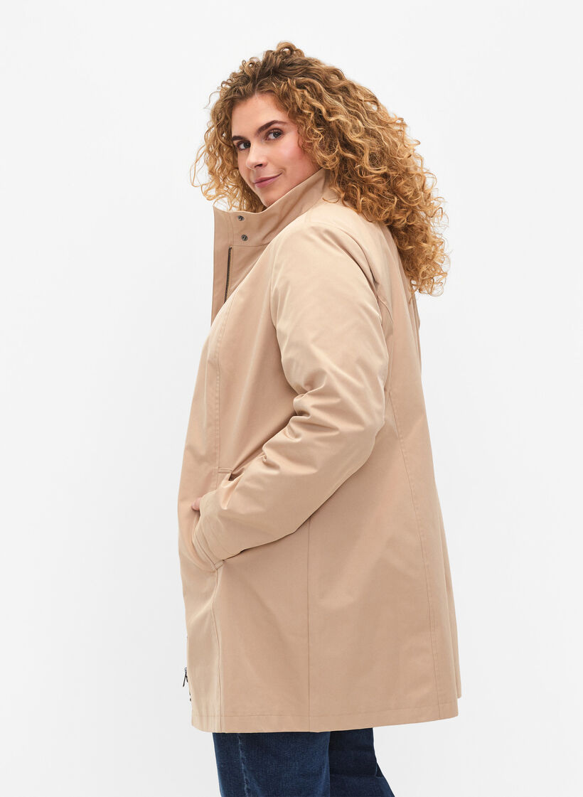 Herr Fritidsjacka Elegant Polyester Med Funktionella Fickor main image 1