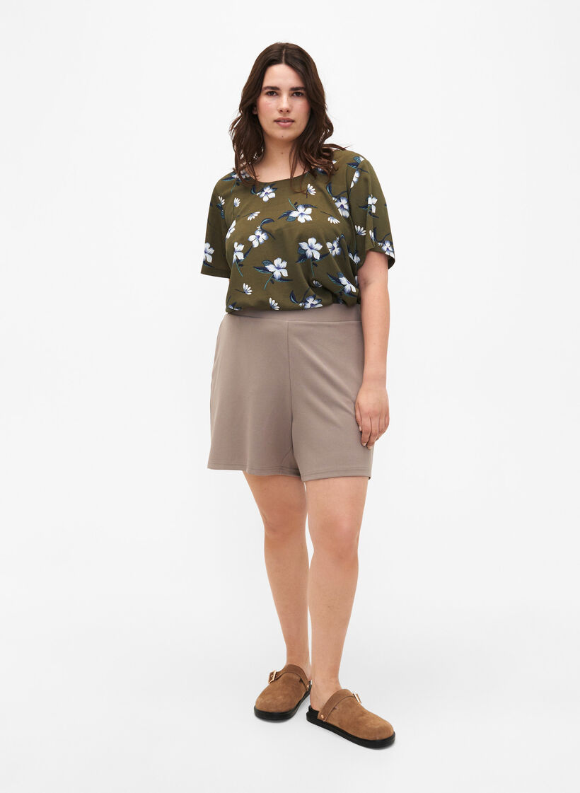 FLASH - Löst sittande shorts med fickor, Beige, Model image number 1