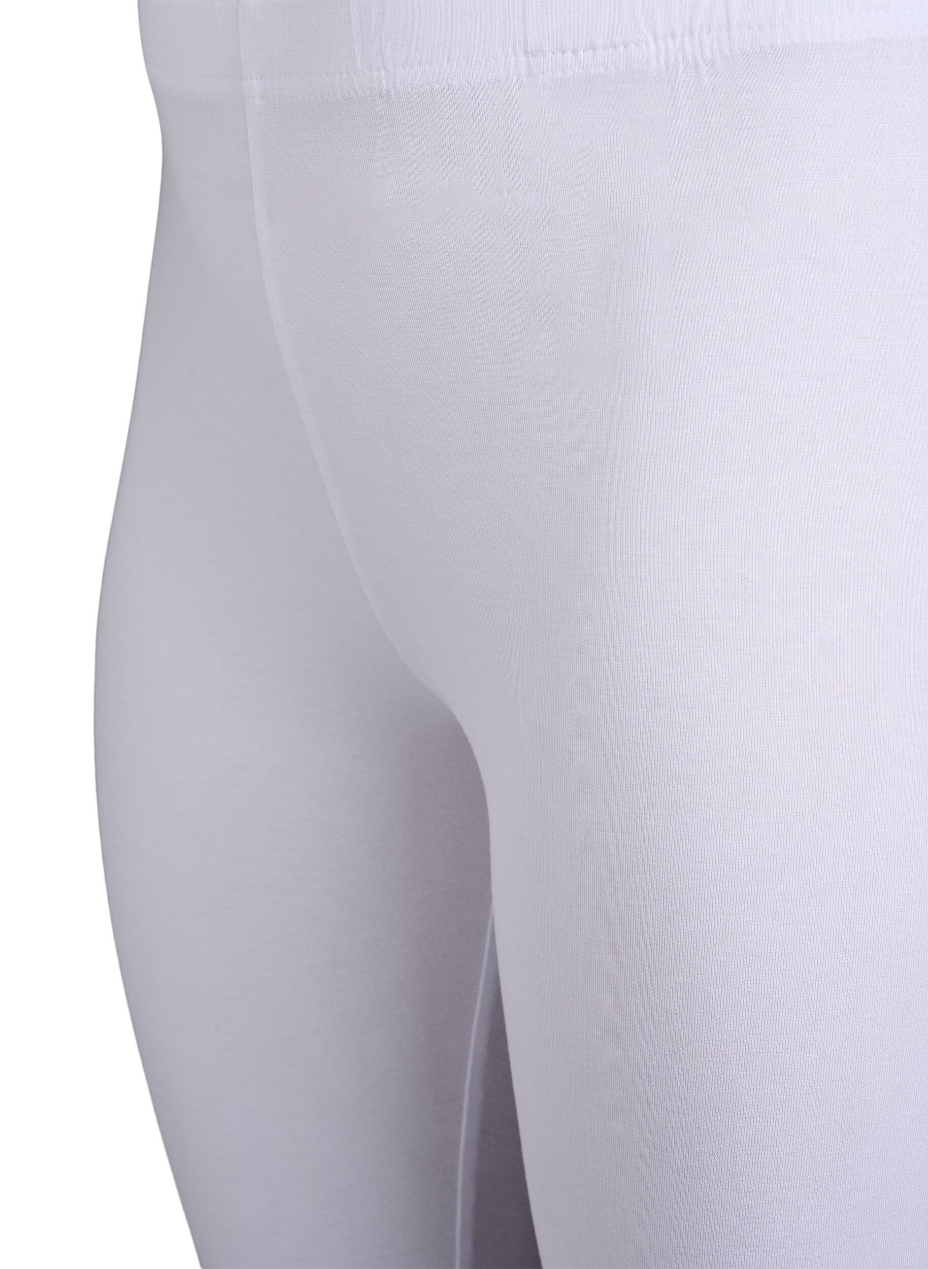 ZizziBasic leggings i viskos, Vit, Packshot image number 2