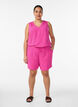 &Auml;rml&ouml;s topp med rynkdetaljer, Rosa, Model image number 1