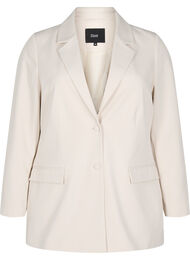 Klassisk kavaj med knappst&auml;ngning, Beige