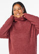 Stickad kl&auml;nning med polokrage, R&ouml;d, Model image number 2