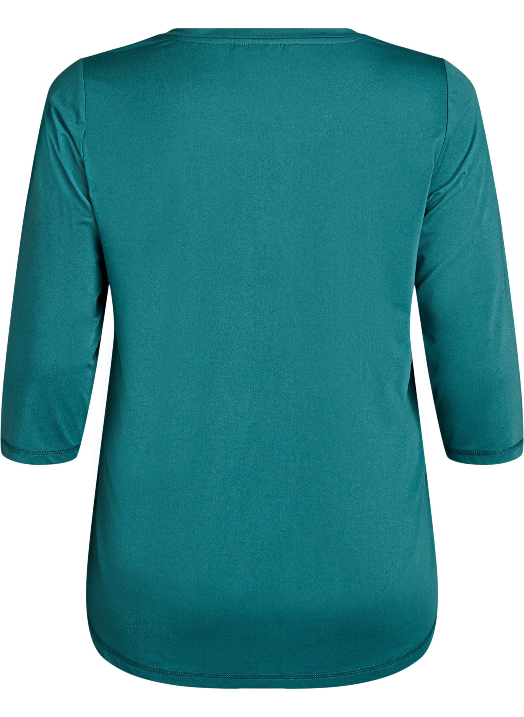 ZizziTr&auml;ningsblus med trekvarts&auml;rm, Gr&ouml;n, Packshot image number 1