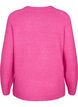 Stickad blus med broderad text, Raspberry Rose, Packshot image number 1
