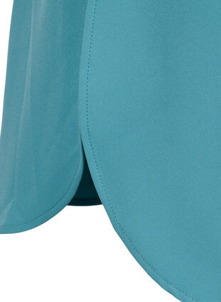 Lång skjortjacka med knappar, Brittany Blue, Packshot image number 3