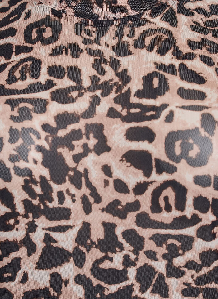 Meshblus med korta ärmar, Brun, Packshot image number 2