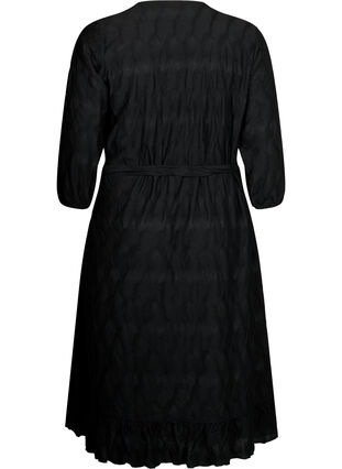 FLASH - Klänning med 3/4-ärmar, Black, Packshot image number 1