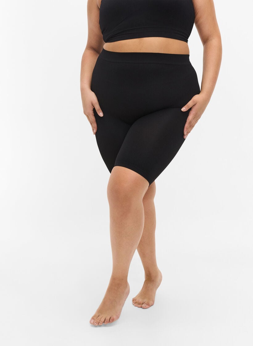Seamless cykelbyxor, Svart, Model image number 3