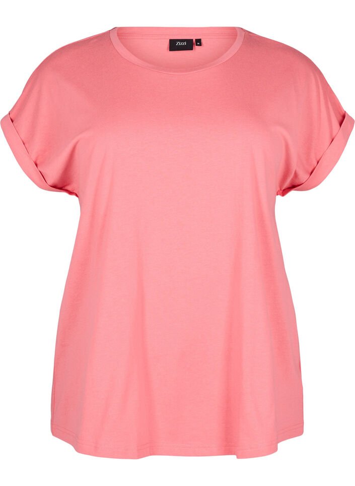 Kvinnors T-shirt Blommotiv Bekväm Bomull
