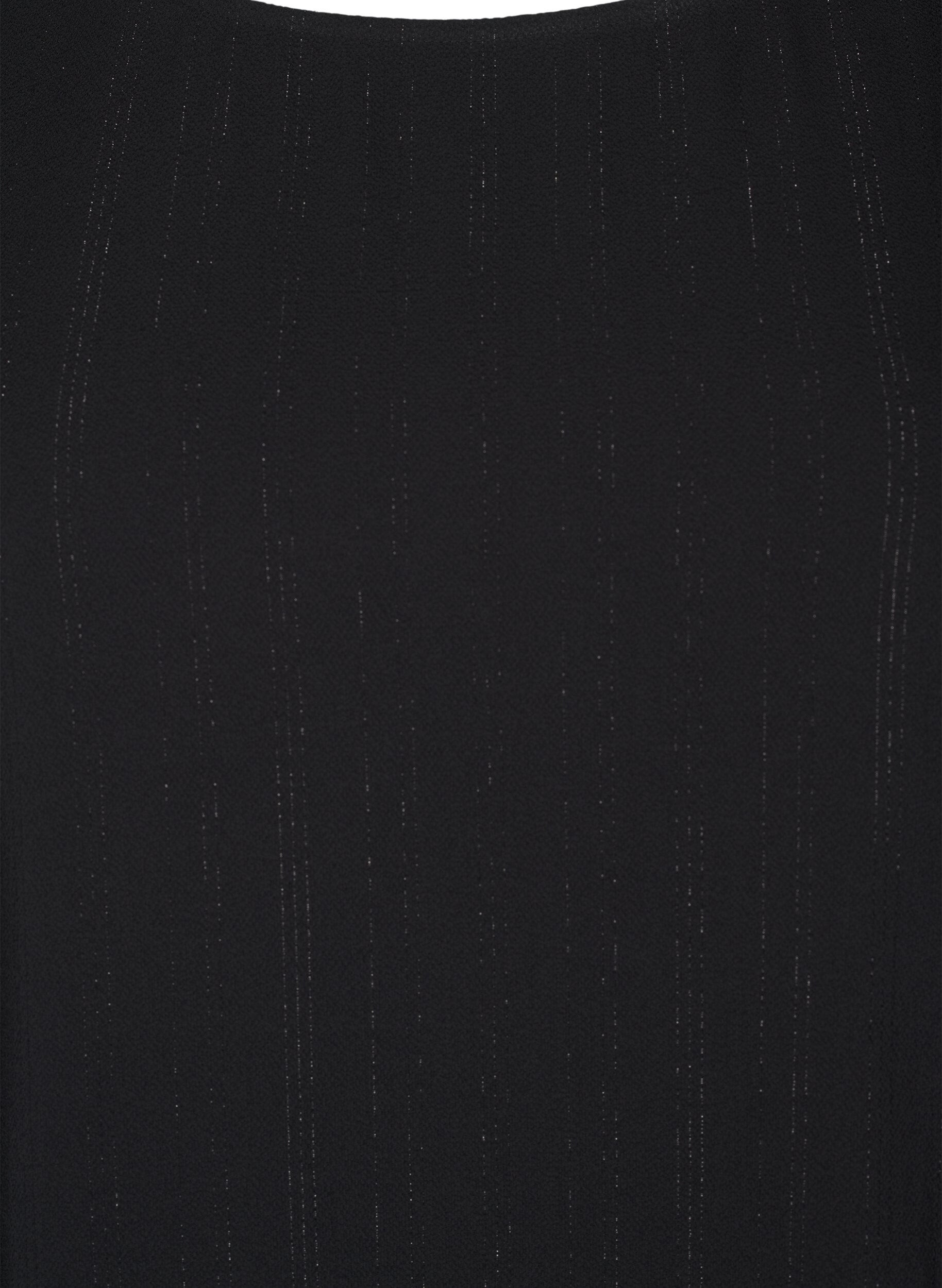 ZizziBlus med silverglitter, Svart, Packshot image number 2