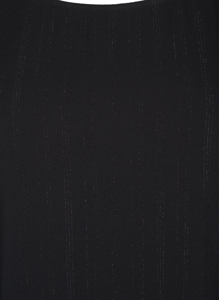 Blus med silverglitter, Svart, Packshot image number 2