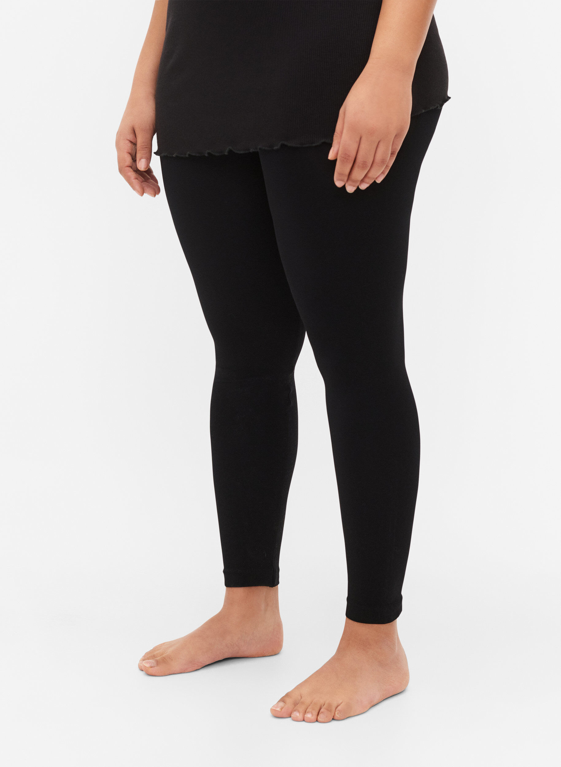 ZizziSeamless basleggings, Svart, Model image number 3