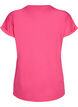 Kort&auml;rmad t-shirt i bomullsmix, Rosa, Packshot image number 1