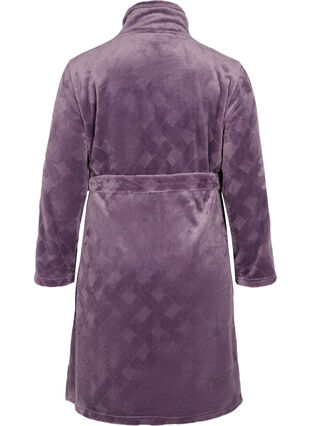 Morgonrock med dragkedja och fickor, Vintage Violet, Packshot image number 1