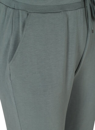 Sweatpants med fickor och dragsko, Balsam Green, Packshot image number 3
