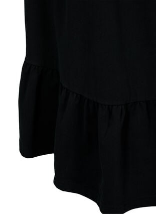 Strandklänning i viskos med flätade band, Black, Packshot image number 3