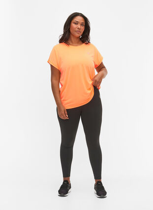 Kortärmad t-shirt för träning, Neon Orange, Model image number 2