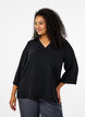 Blus med 3/4-&auml;rm, Svart, Model image number 0